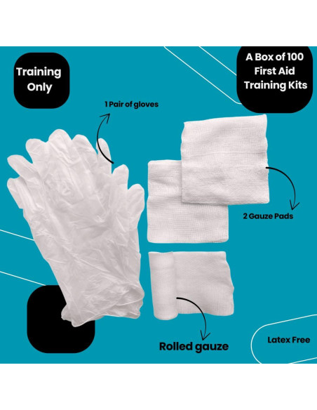 Caja de 10 Kits de Entrenamiento Primeros Auxilios MCR