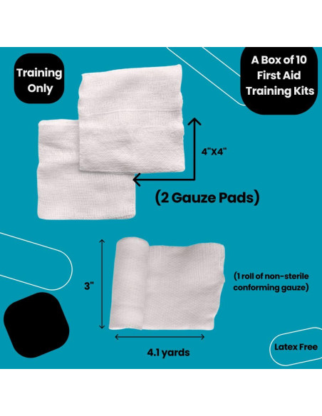 Caja de 10 Kits de Entrenamiento Primeros Auxilios MCR