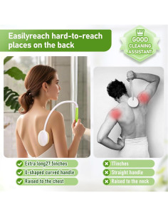 Cepillo de Espalda Fanwer con Mango Curvado 69.85 cm 2