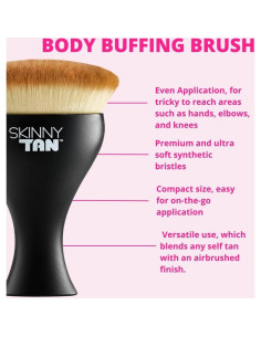 Brocha de Pulido Corporal Skinny Tan - Cerdas Veganas Suaves 2