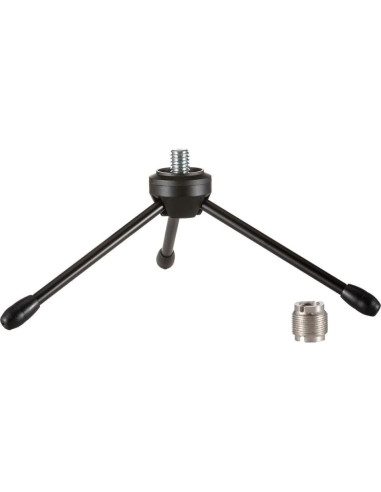 Soporte de micrófono de trípode plegable con pies antideslizantes