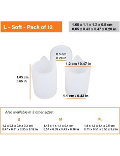 Dilator Nasal Mobi Lock - Paquete de 12 Grande - Silicona Suave 2