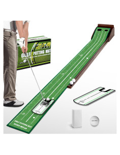 Alfombra de Putting Eleko Meyar Verde 2.74m con Espejo