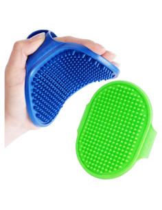 Set de 2 Cepillos de Aseo para Perros Brillirare - Silicona Suave