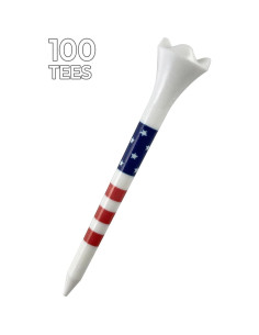 Tee de Golf Pride Performance Plástico Estrellas y Rayas 6.99 cm 100 Unidades 2