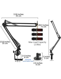 Brazo de Micrófono GEEKRIA para HyperX QuadCast y SoloCast 2