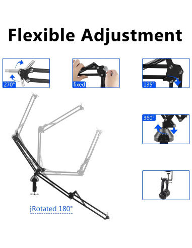 Brazo de Micrófono GEEKRIA para HyperX QuadCast y SoloCast