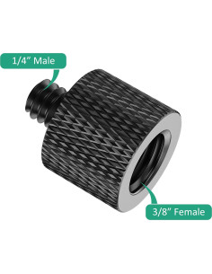 Adaptador de tornillo 3/8 a 1/4 Rigych - 4 Pcs Aluminio 2