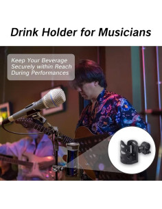 Soporte de Taza BRBASAP Ajustable para Micrófono y Bebidas 2