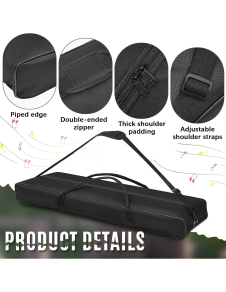 Bolsa de Transporte para Soportes de Altavoz y Micrófono 101.6x24x11cm - Tela Oxford 1680D