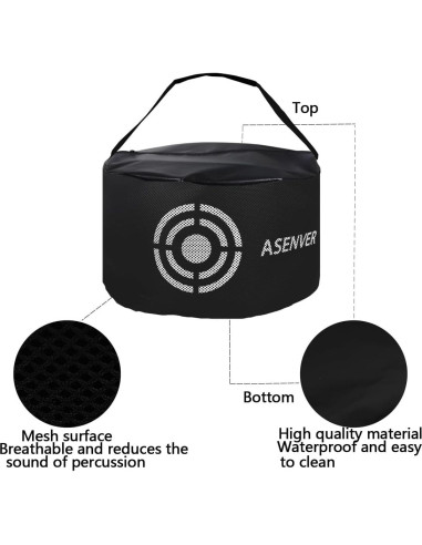 Bolsa de Impacto de Golf ASENVER JYDJB-H Negra Portátil