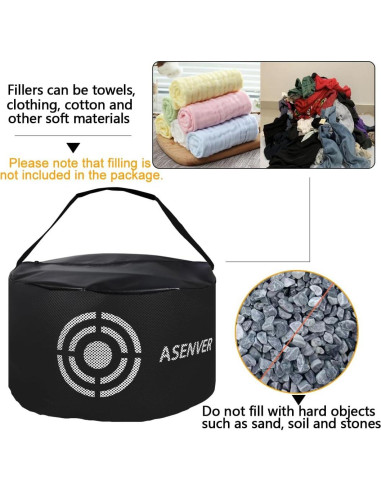 Bolsa de Impacto de Golf ASENVER JYDJB-H Negra Portátil