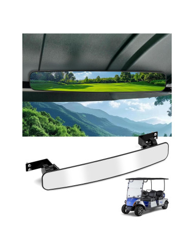 Espejo Retrovisor Trasero HOWBOW para Carrito de Golf 41.91 cm