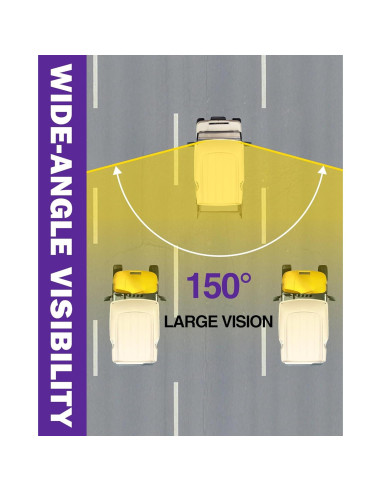 Espejo Retrovisor Trasero HOWBOW para Carrito de Golf 41.91 cm