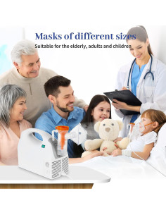 Nebulizador Portátil Gülife 2c7105 con Máscara y Tuberías 2