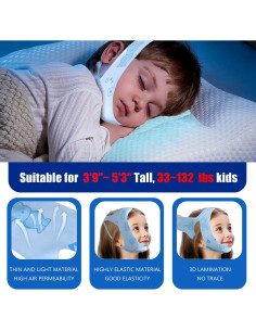Kit Anti Ronquidos Niños Woivok - Correa y Tiras 112-160 cm 2