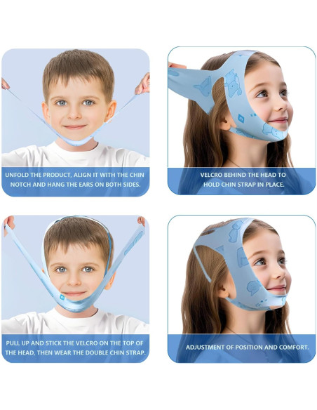 Kit Anti Ronquidos Niños Woivok - Correa y Tiras 112-160 cm