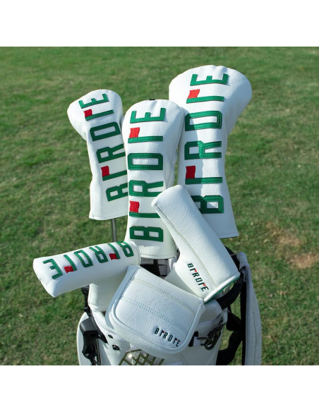 Cubierta de Cabeza de Golf Aliennana Cuero Premium Bordado