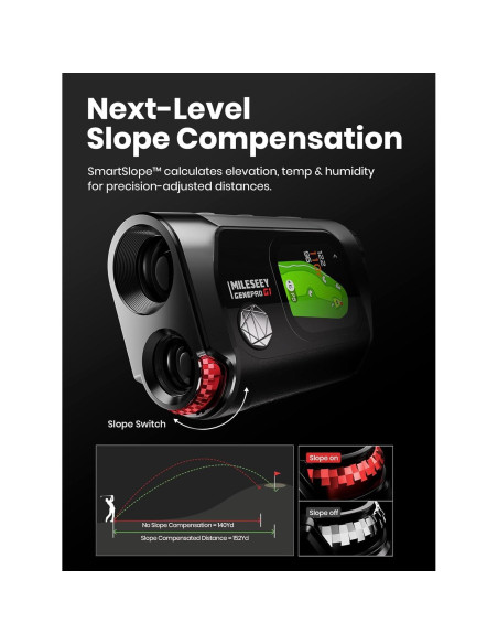 Medidor de Distancia Láser MiLESEEY GenePro G1 Golf 600m