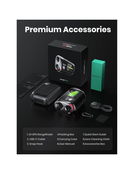 Medidor de Distancia Láser MiLESEEY GenePro G1 Golf 600m