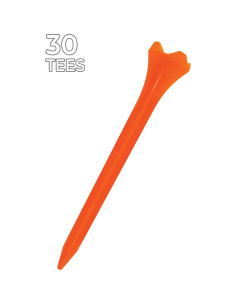 Tees de Golf Pride 30 Contenido Naranja 8.26 cm Plástico 2