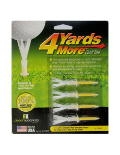 Tee de Golf ProActive Sports 4 Yardas Más Amarillo 6.99 cm (4 Tees)