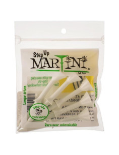 Tees de Golf Martini Step-Up Blancos 8.26 cm - Paquete de 10