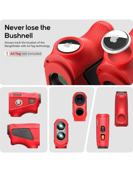 Funda de Silicona TUSITA para Medidor Bushnell TOUR V6 - Rojo