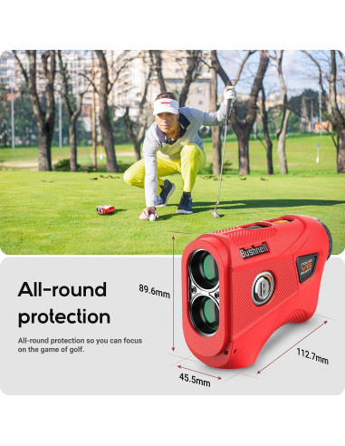 Funda de Silicona TUSITA para Medidor Bushnell TOUR V6 - Rojo