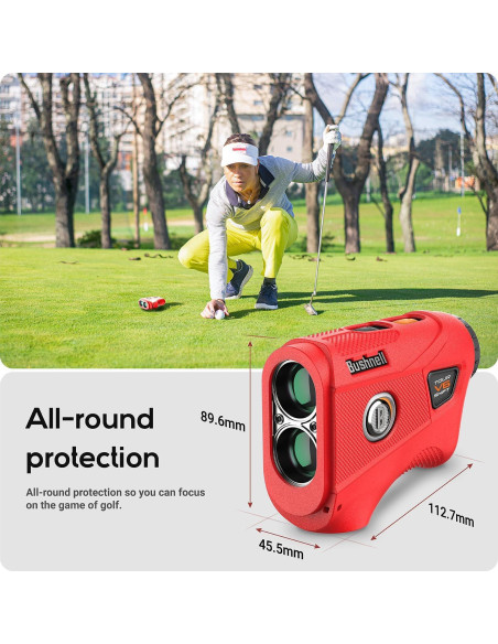 Funda de Silicona TUSITA para Medidor Bushnell TOUR V6 - Rojo