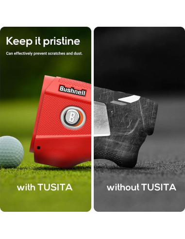 Funda de Silicona TUSITA para Medidor Bushnell TOUR V6 - Rojo