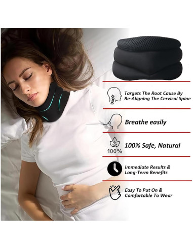 Soporte para Cuello Anti-Ronquidos Oprtuisi, Ajustable y Ergonómico