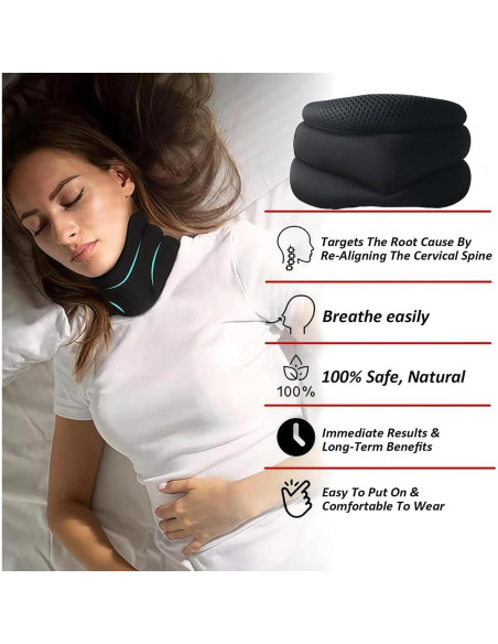Soporte para Cuello Anti-Ronquidos Oprtuisi, Ajustable y Ergonómico