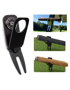 Soporte para Cigarros de Golf Dynasty Golf 6 en 1 Negro