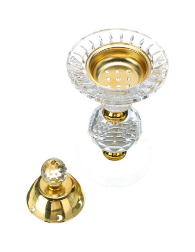 Quemador de Incienso de Cristal Valley Bird Luna 14cm