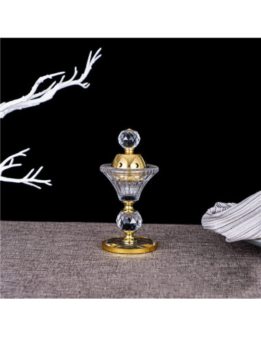 Quemador de Incienso de Cristal Valley Bird Luna 14cm