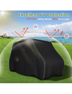 Cubierta para Carro de Golf Zenicham 2/4 Pasajeros Impermeable 2