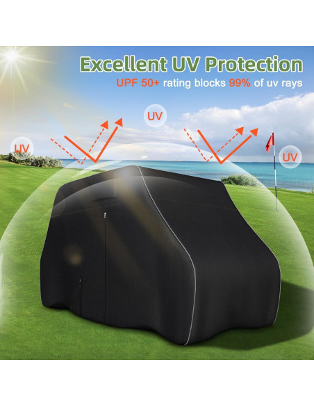 Cubierta para Carro de Golf Zenicham 2/4 Pasajeros Impermeable