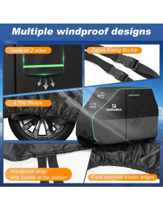 Funda Impermeable para Carro de Golf QUNSUNUS XL 6 Asientos 2