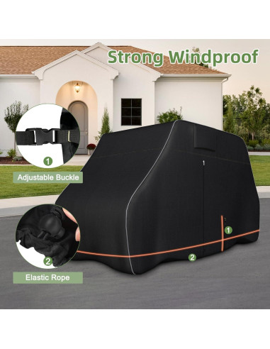 Cubierta para Carro de Golf Zenicham 2/4 Pasajeros Impermeable