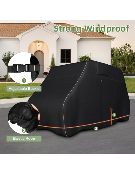 Cubierta para Carro de Golf Zenicham 2/4 Pasajeros Impermeable