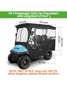 Cubierta de Conducción 10L0L para Carro de Golf Club Car Precedent 240 cm 2
