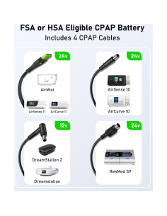 Batería CPAP EASYLONGER ES960 297.6Wh para AirSense 10/11 2