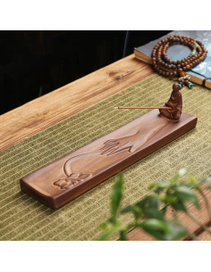 Quemador de Incienso de Cerámica CAHUWHCA Loto de Buda 23.66 cm 2