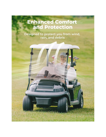 Parabrisas Plegable KEMIMOTO para Carrito de Golf Club Car 2004+