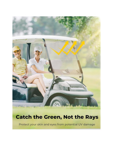 Parabrisas Plegable KEMIMOTO para Carrito de Golf Club Car 2004+