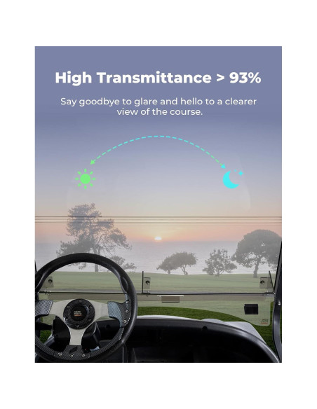 Parabrisas Plegable KEMIMOTO para Carrito de Golf Club Car 2004+