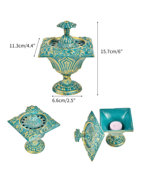 Soporte de Incienso Vintage Sungmor de Hierro Fundido 11.43cm