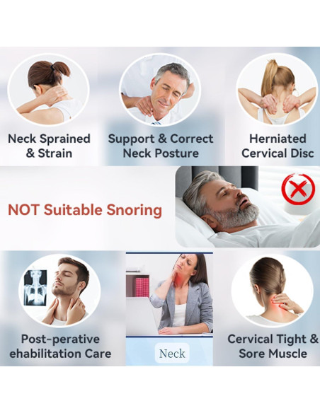 Soporte para Cuello Anti-Ronquidos Oprtuisi, Ajustable y Ergonómico