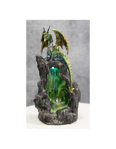 Estatua Dragón Acorazado Ebros Gift con Luz LED 28.58 cm